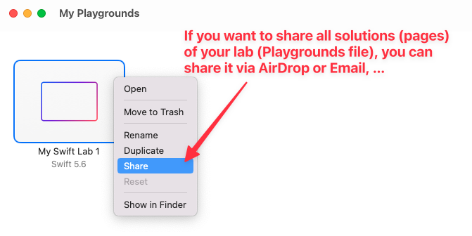 Start with Playgrounds - Step 5